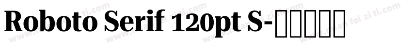 Roboto Serif 120pt S字体转换